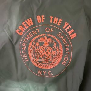 Vintage nyc department of Sanitation coach jacket large